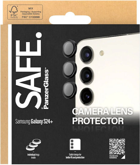 PanzerGlass Safe Camera Protection Tempered Glass Black for the Samsung S24+