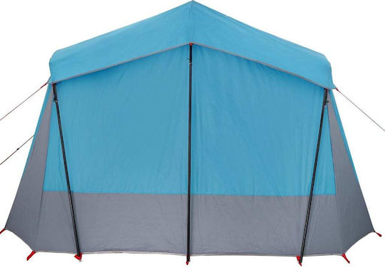 vidaXL Camping Tent Tunnel Blue for 5 People