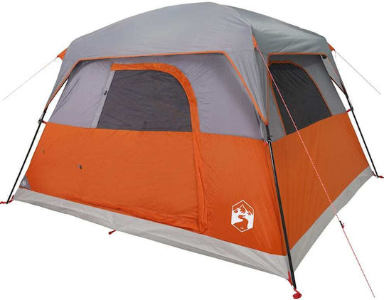 vidaXL Cort de Camping Portocaliu pentru 4 Persoane