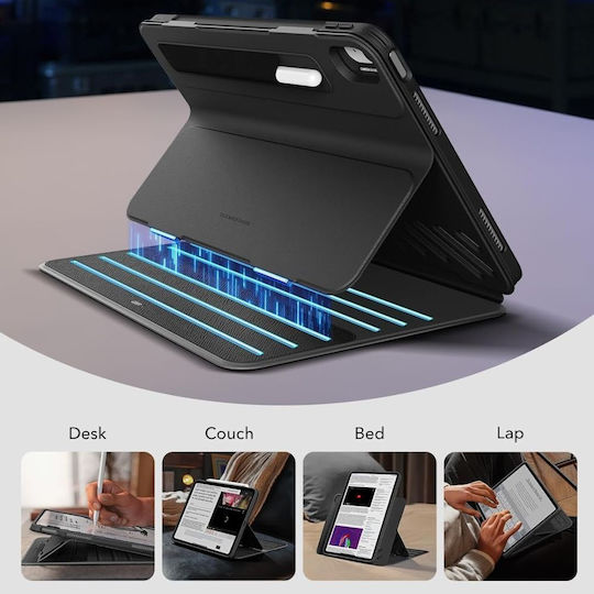 Fall Ipad Air 13 2024 ESR Shift Magnetischer Schwarze Tablet Hülle