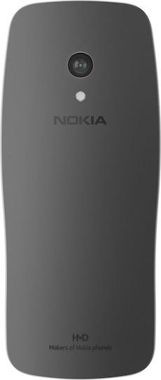 Nokia 3210 Dual SIM Κινητό με Κουμπιά (Αγγλικό Μενού) Grunge Black