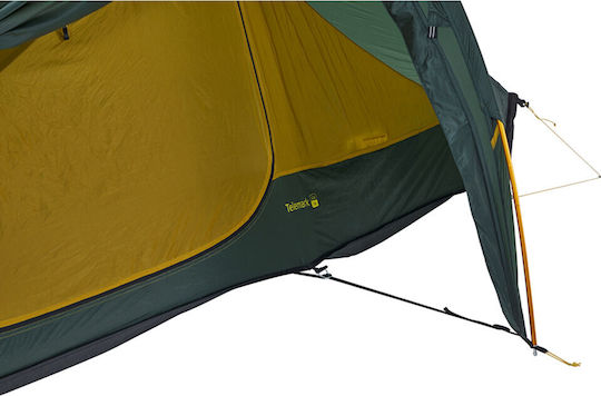 Nordisk Nordisk Tunnel Camping Tent Green with Double Cloth 3 Seasons for 2 People 41x12cm