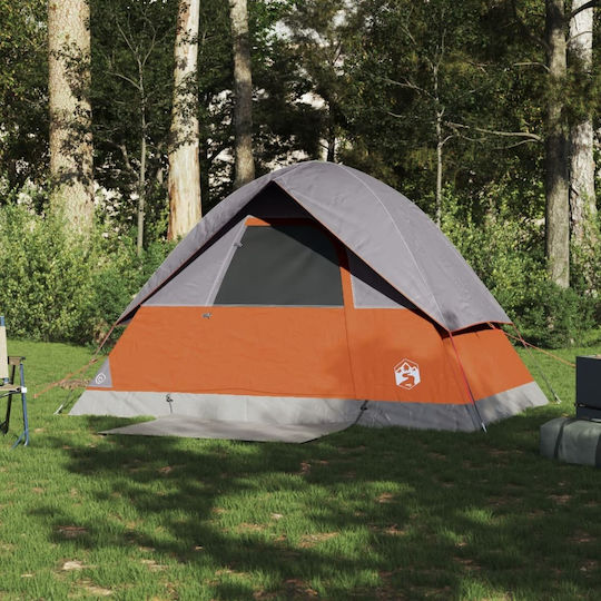 vidaXL Camping Tent Igloo Orange for 2 People 360x135x105cm