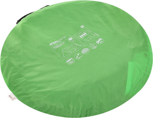 Camp Summer Camping Tent Pop Up Green for 4 People 280x210x115cm