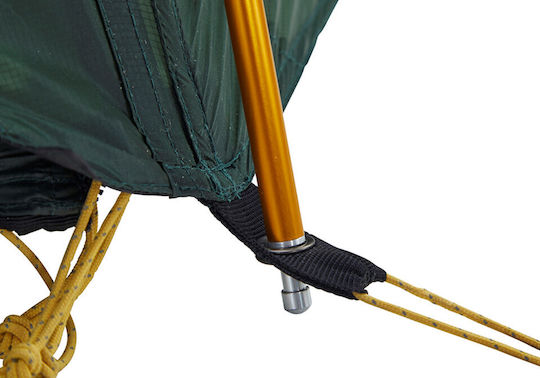Nordisk Nordisk Tunnel Camping Tent Green with Double Cloth 3 Seasons for 2 People 41x12cm