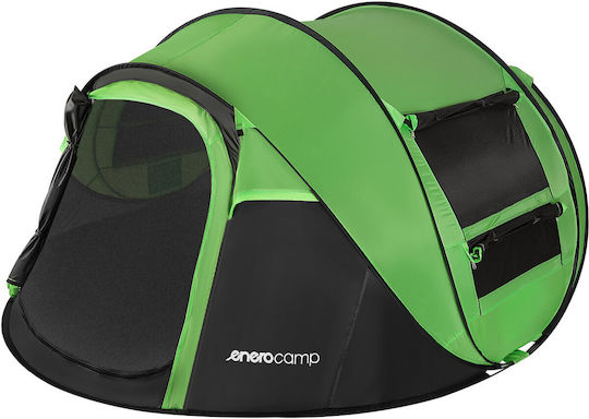 Camp Summer Camping Tent Pop Up Green for 4 People 280x210x115cm