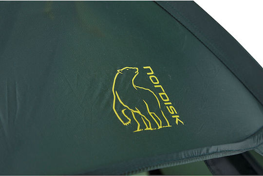 Nordisk Nordisk Tunnel Camping Tent Green with Double Cloth 3 Seasons for 2 People 41x12cm