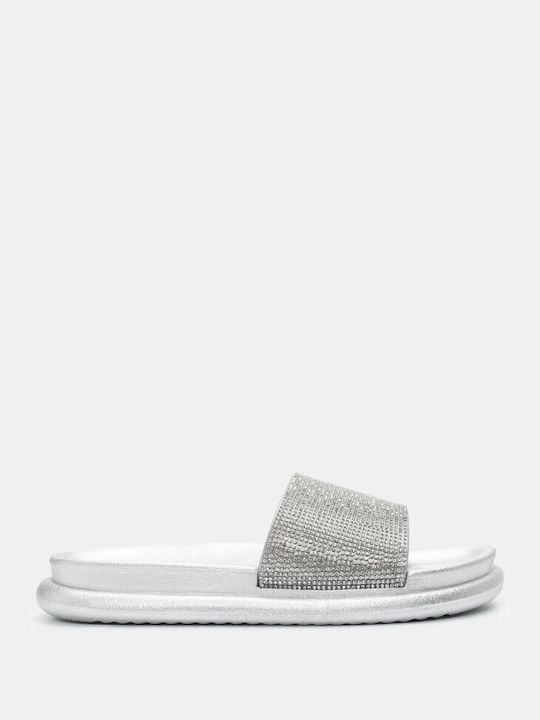 Luigi Frauen Flip Flops in Silber Farbe