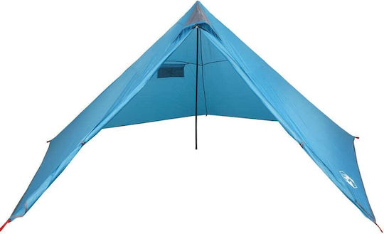 vidaXL Cort Tip Teepee Culoare Albastru pentru 7 Persoane