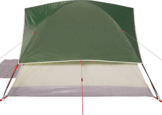 vidaXL Camping Tent Igloo Green for 6 People