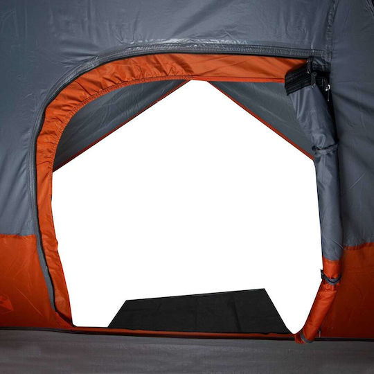 vidaXL Camping Tent Igloo Orange for 2 People 360x135x105cm