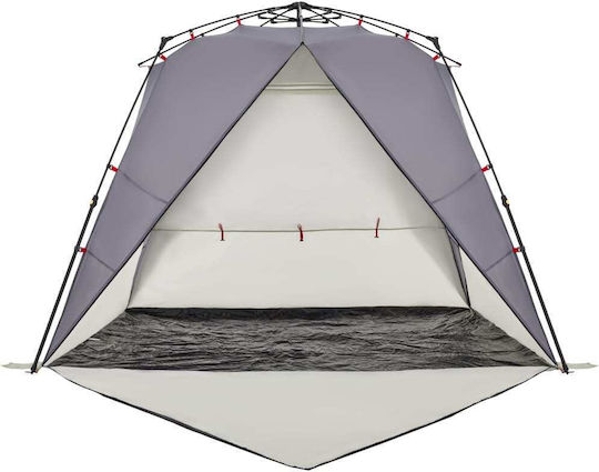 vidaXL Καλοκαιρινή Σκηνή Camping Γκρι για 4 Άτομα