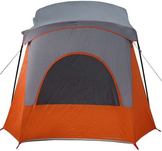 vidaXL Σκηνή Camping Γκρι για 5 Άτομα 340x297x210εκ. Γκρι/Πορτοκαλί