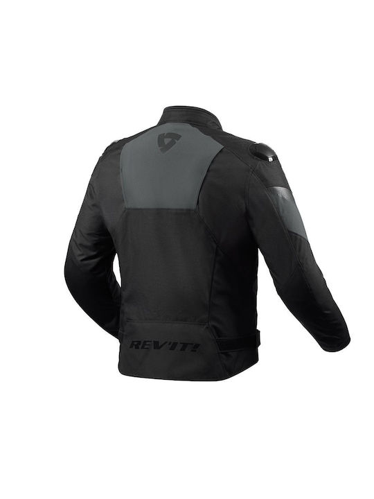 Rev'IT Men's Riding Jacket 4 Seasons Waterproof Black