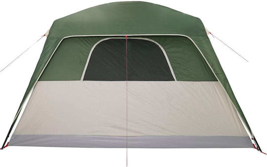 vidaXL Camping Tent Igloo Green for 6 People 305x400x205cm