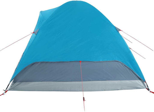 vidaXL Camping Tent Igloo Blue 3 Seasons for 6 People 334x273x190cm