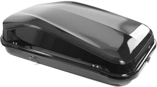 Car Roof Box Junior Easy 132x78x36cm Single-sided Opening Key Lock 320 Liters Glossy Black