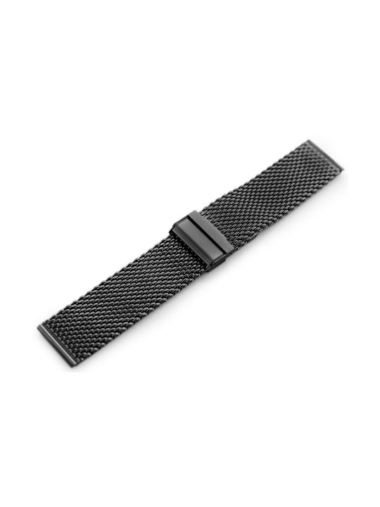 Pacific Metallic-Armband Schwarz 20mm