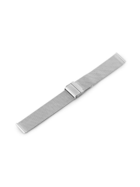 Metallic-Armband Silber 18mm