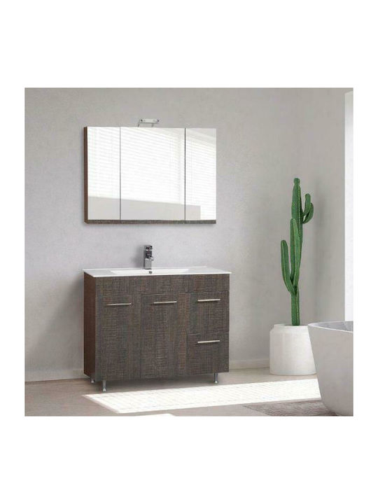 Mabo Badezimmerspiegel LED aus Spanplatte 80x70cm