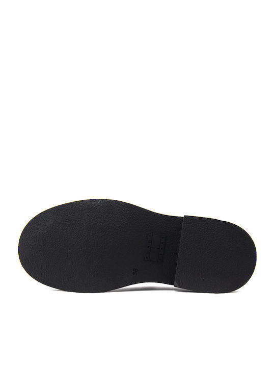 Leather Women's Loafers in Black Color