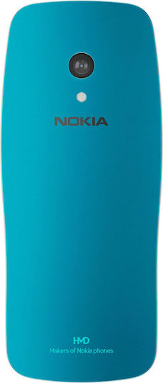 Nokia 3210 Dual SIM Κινητό με Κουμπιά (Αγγλικό Μενού) Scuba Blue