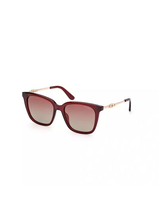 Guess Femei Ochelari de soare cu Burgundy Din plastic Rame și Burgundy Lentilă gu7886 69f