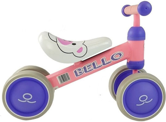 Lean Toys Bicicletă de Echilibru pentru Copii Roz