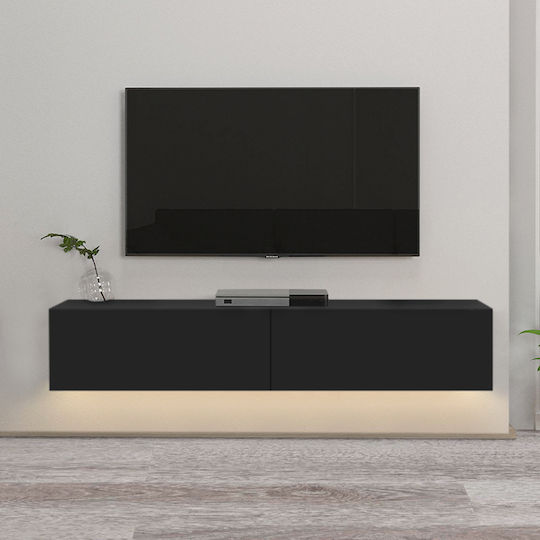 Елемент За Телевизор Aristo с LED Осветление Черен М135xД31.6xВ25cm