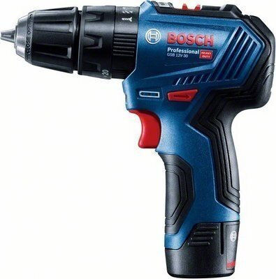Bosch GSB 12V-30 Percussive Battery Brushless Drill Driver 12V 2x2Ah