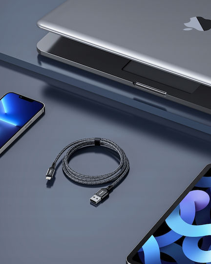 Innostyle USB-A to Lightning Cable Μαύρο 2m (IAL150ALBLK)