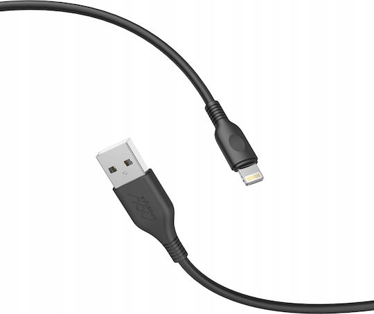 Innostyle USB-A to Lightning Cable Μαύρο 2m (IAL150tBLK)