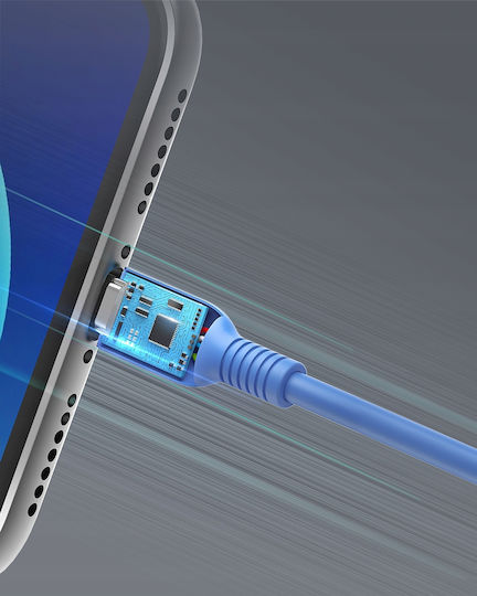 Innostyle Regular USB-A la Cablu Lightning Albastru 2m (IAL150tLBL)