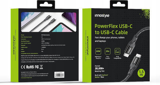 Samsung USB-C to Lightning Cable 60W Μαύρο 2m ICC150ALBLK
