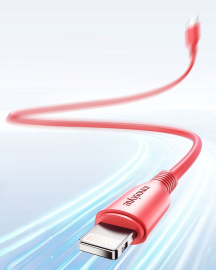 Innostyle Regular la Cablu Lightning Roșu 1m (ICL120tCRL)