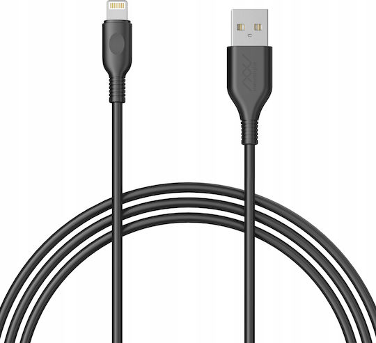 Innostyle USB-A to Lightning Cable Μαύρο 2m (IAL150tBLK)