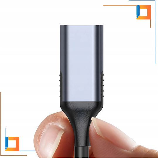 USB 2.0 Kabel USB Typ-C Männlich - USB-C Buchse 100W Grau 1m CO2-0006