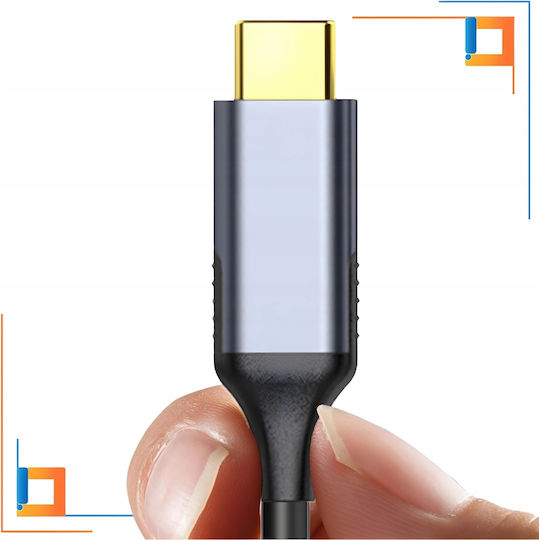 USB 2.0 Cable USB-C male - USB-C female 100W PD Γκρι 3m CO2-0008