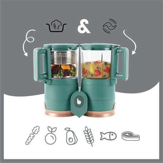 Babymoov Nutribaby Food Steamer with Blender with 2 Steaming Decks 2lt