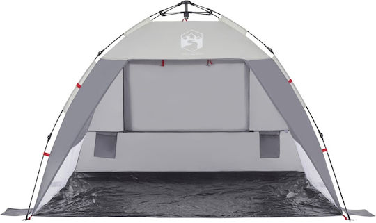 vidaXL Beach Tent for 2 People Gray