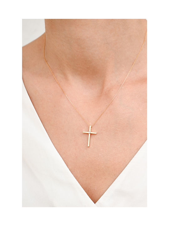 Kritsimis Gold Cross 14K with Chain