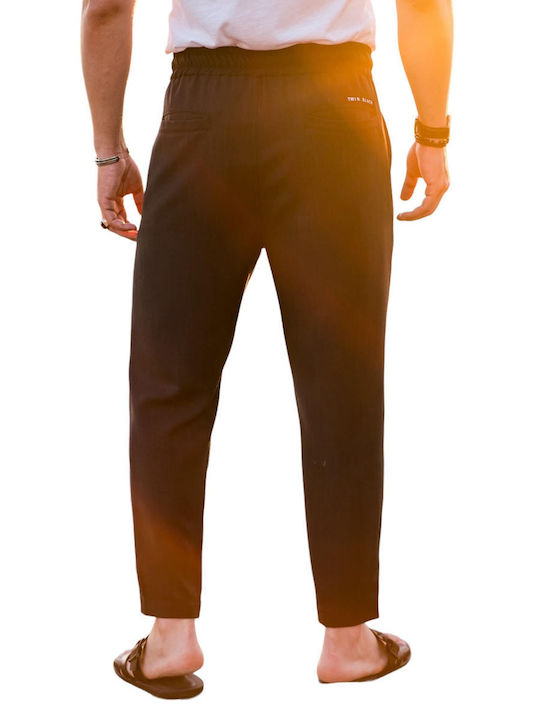 Twin Black Men's Trousers Black