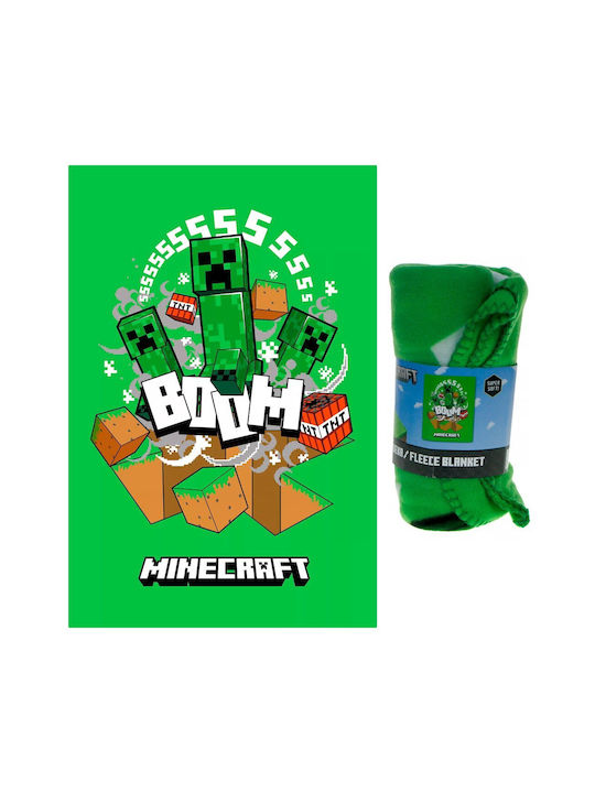Minecraft Pătură Fleece Light Green 100x150cm