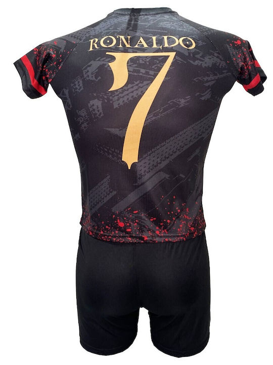 Kids' Portugal National Team Soccer Set Ronaldo Black Red Green 40227-25