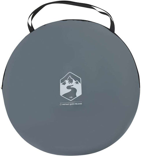 vidaXL Camping Tent Pop Up Gray for 1 Person