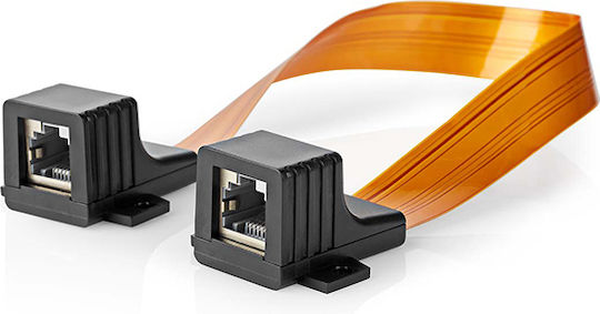 Nedis Adaptor - Cablu de rețea CAT5e, U/UTP, 0,30m 6buc (CCGB85901BK03)