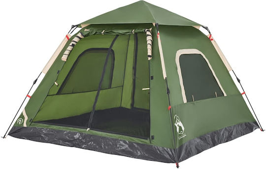vidaXL Σκηνή Camping Πράσινη για 5 Άτομα 235x235x155εκ.