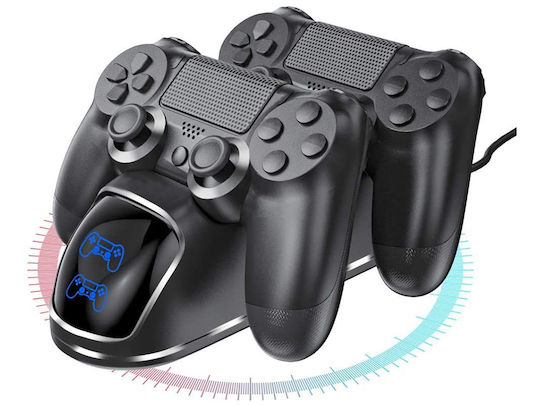Black Docking Station Zola 2 Ps4 Controllers 800mah 5v Dc