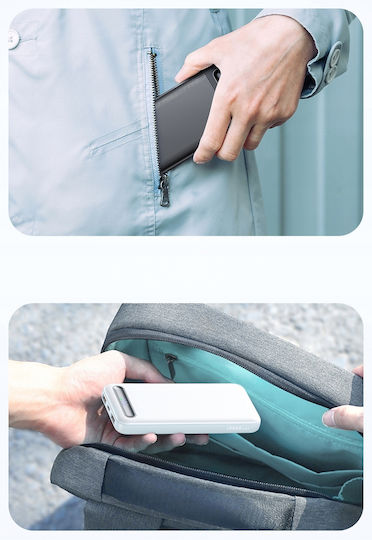 Mcdodo MC-3881 Power Bank 10000mAh 22.5W με 2 Θύρες USB-A και Θύρα USB-C Μαύρο