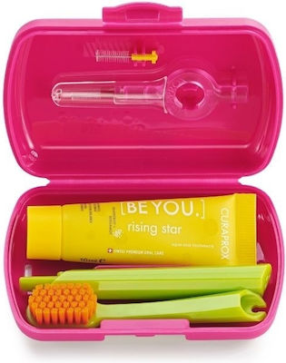 Curaprox Be You Travel Set Manual Toothbrush Ultra Soft Fuchsia 1pcs